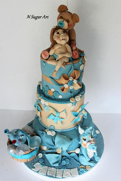 Baby Boy Cake - Cake by N SUGAR ART