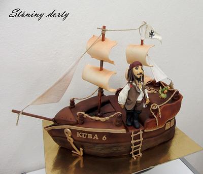 Pirate boat - Cake by Stániny dorty