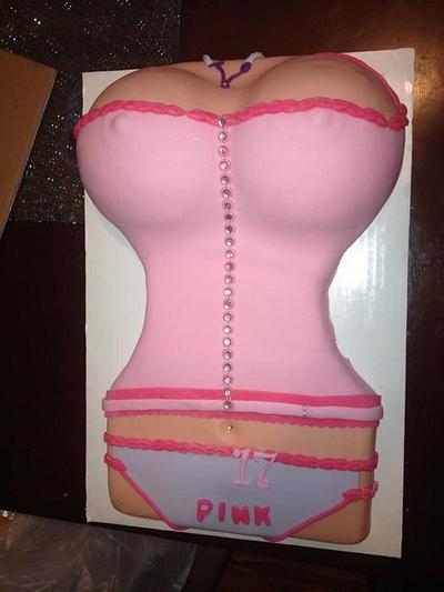 Pretty in Pink body cake - Cake by kangaroocakegirl