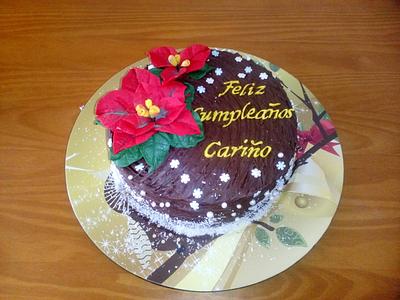 POINSETTIA CAKE - Cake by Camelia