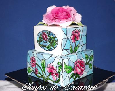 stained glass cake - Cake by Sonhos de Encantar by Sónia Neto