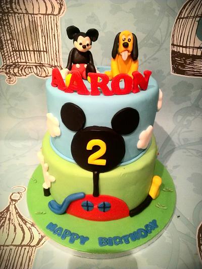 Mickey and Pluto - Cake by Cakes galore at 24
