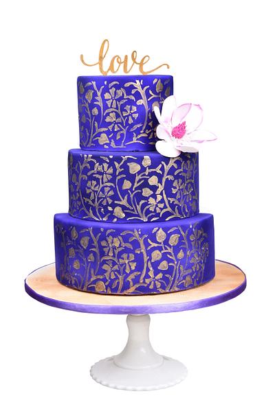 purple wedding cake - Cake by Nimmi