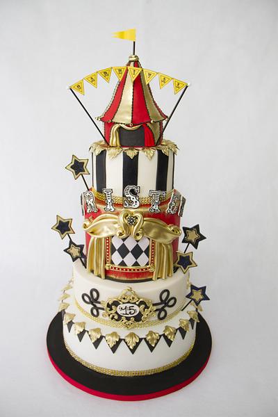 Antique Circus Cake - Cake by Andres Enciso
