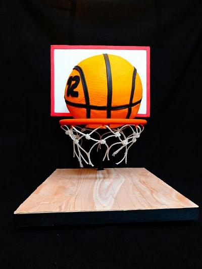 basketball 3D cake - Cake by Erica & Adrián C. Cakes