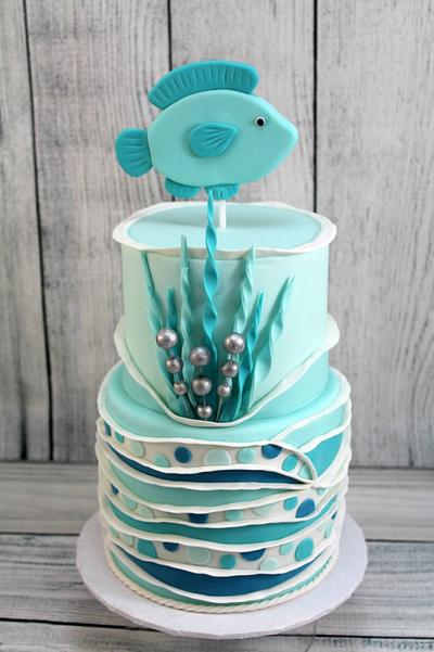 Undersea theme - Cake by Kake Krumbs