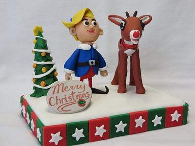 Rudolph and Herb - Cake by Sue Harkin