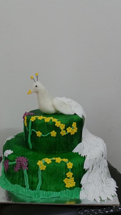 Peacock Cake - Cake by JudeCreations