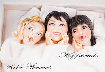 Best friends cake collaboration : Friends memories - Cake by Cécile Beaud
