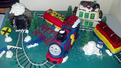Thomas the Train - Cake by Sherry's Sweet Shop