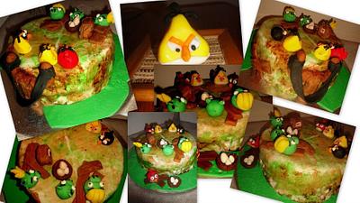 Angry Birds - Cake by Delectable Dezzerts by Amina