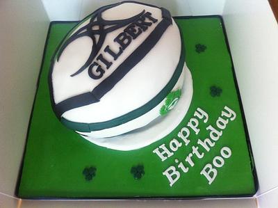 rugby ball cake - Cake by Claire