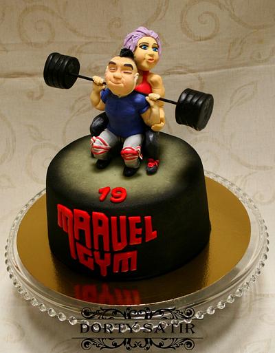 Two bodybuilders - Cake by Cakes by Satir