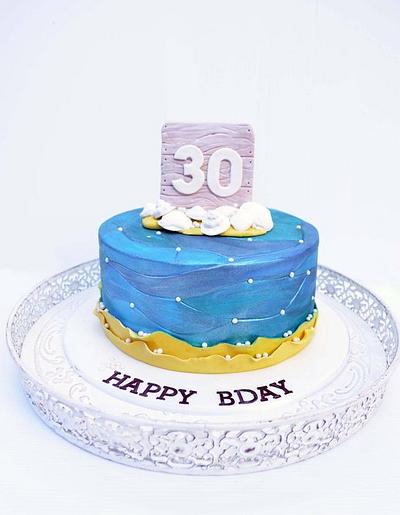 Beach Theme Birthday Cake - Cake by Emma
