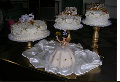 Sweet Sixteen Masquerade - Cake by Julia 
