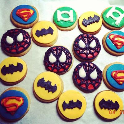 super hero cookies - Cake by ggr