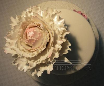 Peony...... for my Nieces's Engagement - Cake by Anna Mathew Vadayatt