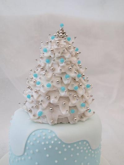 Sparkly winter tree - Cake by Cakes By Heather Jane
