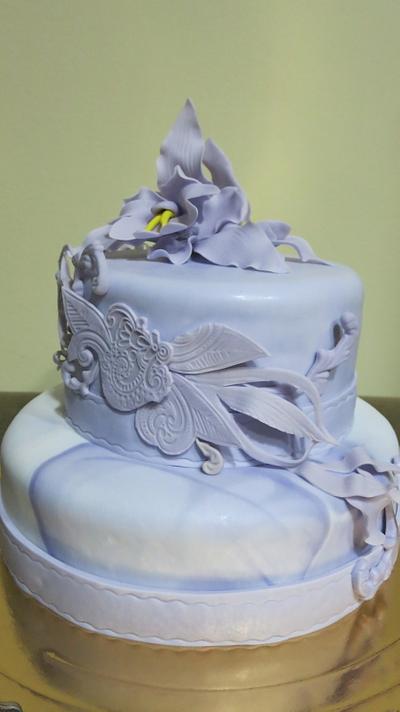 purple B-day cake - Cake by CAKEDESIGNbyMIRQA