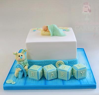 Cute christening cake  - Cake by Karen Keaney
