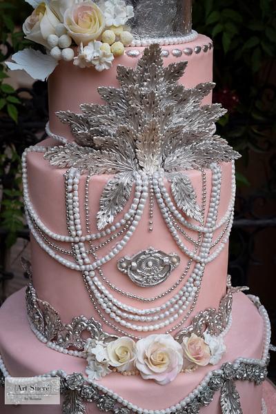 Baroque meets Bohemian Chic Wedding Cake - Cake by Art Sucré by Mounia