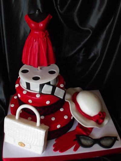torta moda anni 50  - Cake by Francesca Tuzzolino