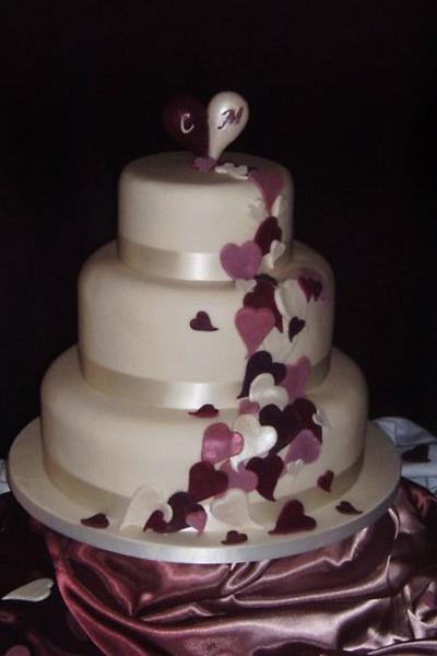 Hearts wedding cake - Cake by Altie