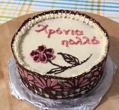 Flower lace cake - Cake by My Sweet World_Elena