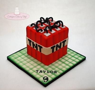 TNT - Minecraft - Cake by Centerpiece Cakes By Steph