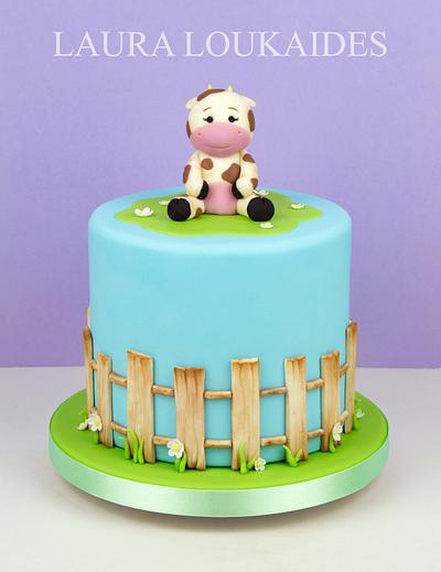 Cute Cow Cake - Cake by Laura Loukaides