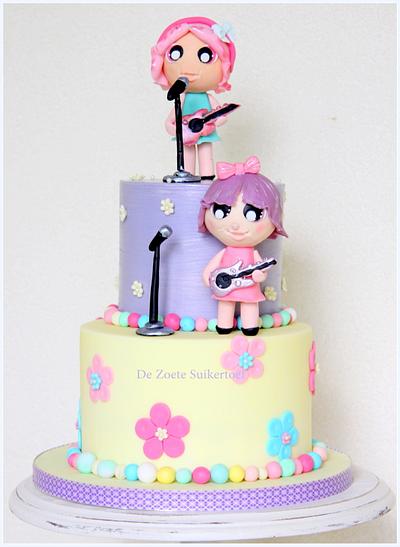 Let's play the guitar and sing a song.... - Cake by De Zoete Suikertoef