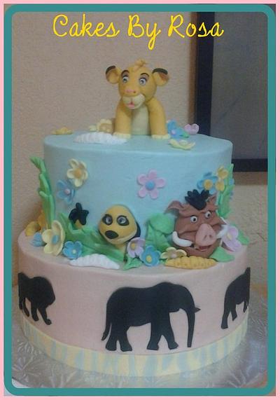 Baby Lion King Cake - Cake by Rosa