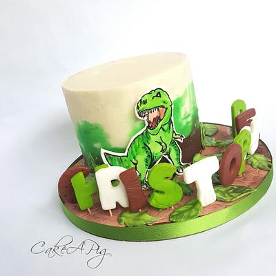 Dino Cake - Cake by CakeAPig