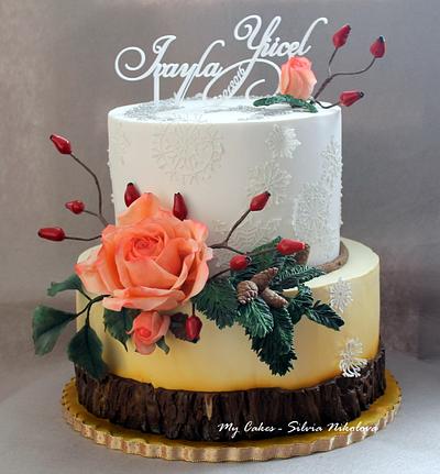 Winter Wedding Cake - Cake by marulka_s