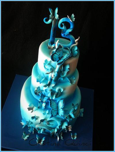 Butterfly  cake 2 - Cake by Cristina Quinci
