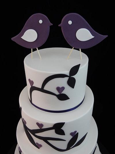 Birdie Wedding Cake - Cake by Eleanor Heaphy