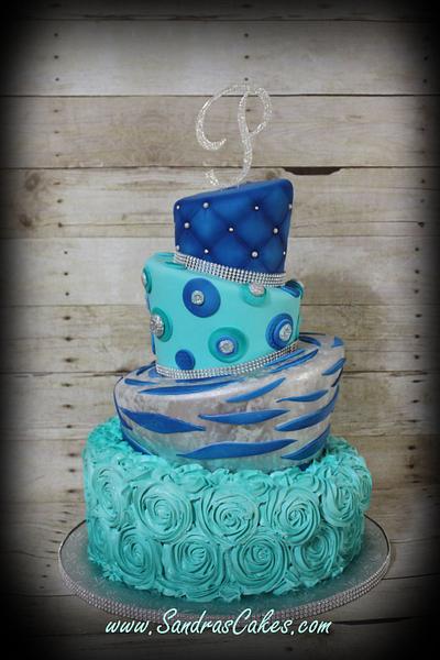 Modern Birthday cake - Cake by Sandrascakes