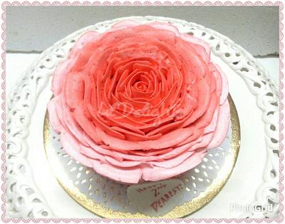 Rose cake !  - Cake by Sangeetha