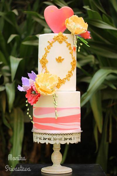 Caker Buddies Valentine Collaboration-February Love - Cake by Monika Srivastava