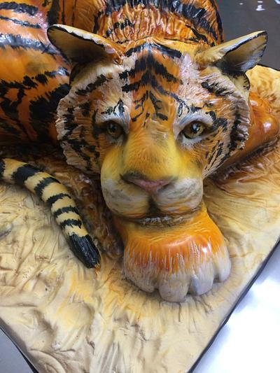 Hannah's Tiger - Cake by Jenny Kennedy Jenny's Haute Cakes