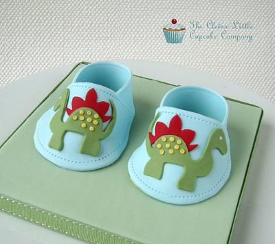 Baby Boy Shoe Cake Topper - Cake by Amanda’s Little Cake Boutique