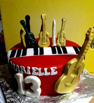 13th birthday cake for my daughter. . - Cake by piescakesnpastries