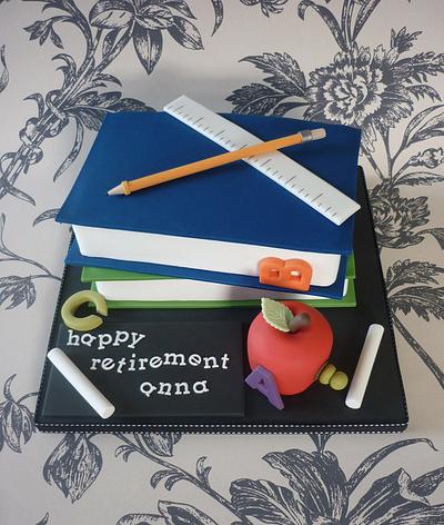 Teacher retirement cake - Cake by Isabelle Bambridge