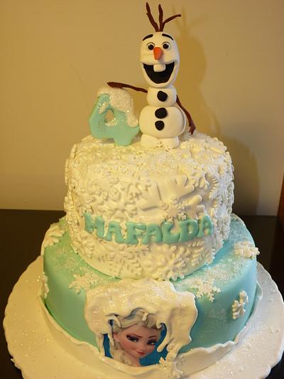 Frozen Cake_Olaf - Cake by Aventuras Coloridas