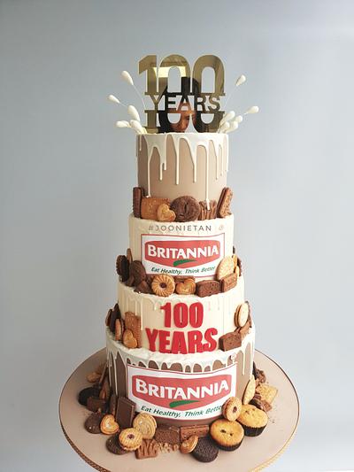100th Years Celebration Cake - Cake by Joonie Tan