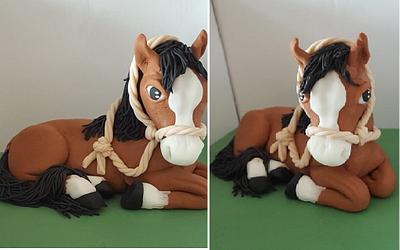 just fondant horse - Cake by Anneke van Dam