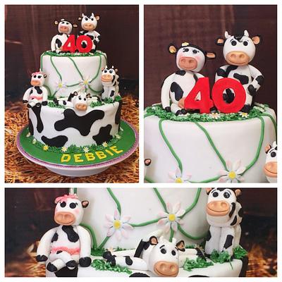 Cow cake  - Cake by The White house cakes 