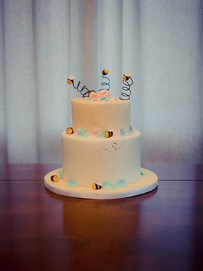 Baby Bee Baby Shower Cake - Cake by Hello, Sugar!