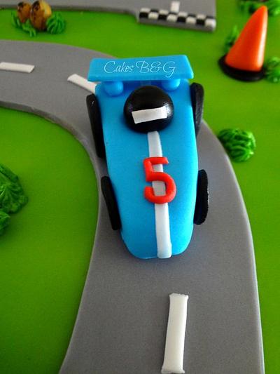 Race Car Cake - Cake by Laura Barajas 