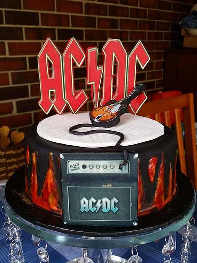 ac/dc  - Cake by Helen's cakes 